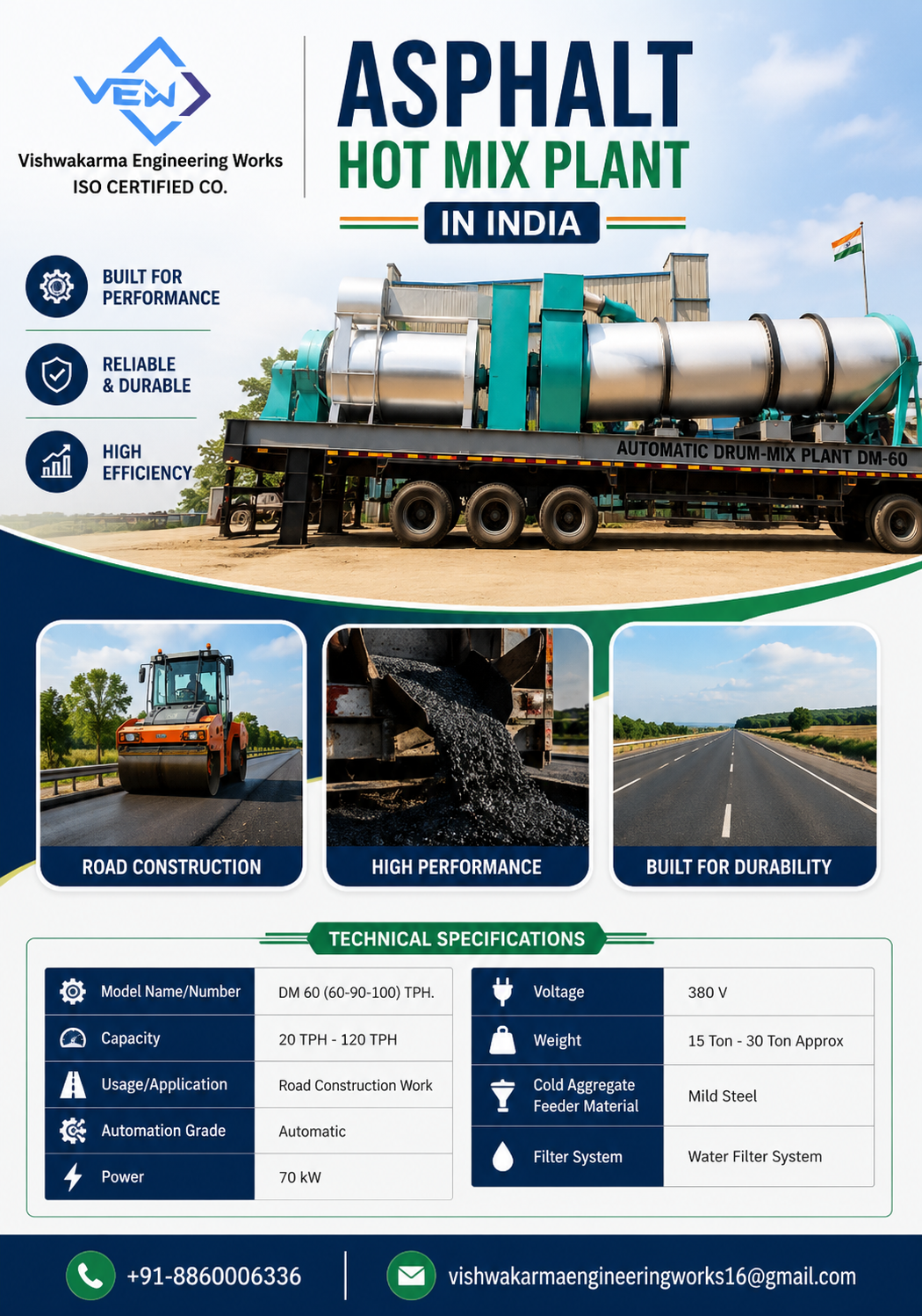 Asphalt Hot Mix Plant manufacturer in india